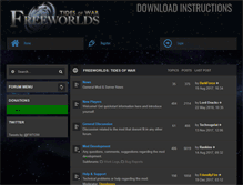 Tablet Screenshot of freeworldstidesofwar.com